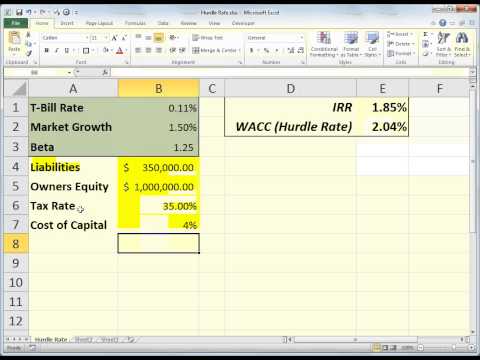 Excel IRR & Hurdle Rate Excel IRR & Hurdle Rate