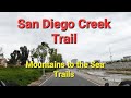 San Diego Creek Trail..Mountains to the Sea Trails Irvine Calif