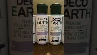 27 colors of DecoEARTH recycled acrylic paint @decoart #provided