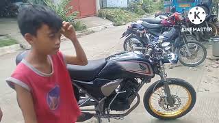 HONDA CB 125, Head light conversion,palit switch,drum brake to disc brake plus repaint..,.