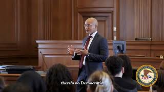 U.S. Attorney Damian Williams Speaks To Students As Part Of Justice For All