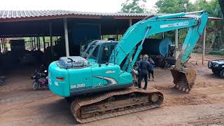 Kobelco sk 200 ขึ้นจากบ่อเข้าอู่ซ่อมงานนี้หมดเกือบล้าน...