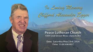 Funeral Service for the Late Clifford Alexander Egger.