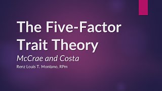 Five-Factor Model (The Big Five) | #TheoriesofPersonality #Psychology