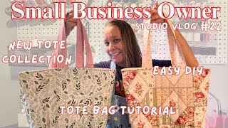 👜 🎀 How to Make a Quilted Tote Bag 🧵 New Collection for my Small Business