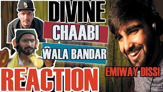 DIVINE -  🗝️🐒 CHAABI WALA BANDAR | QUALITY CONTROL | EMIWAY DISS! | REACTION!