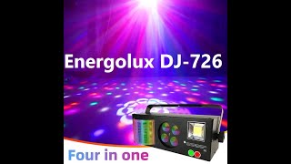 Energolux DJ-726 LED, 4v1, повноцінна RGBW, стробоскоп, cвітломузика з пультом