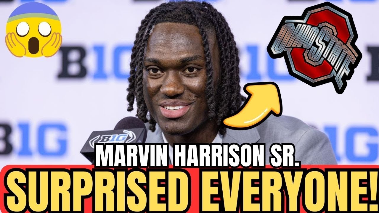 URGENT NOW!MARVIN HARRISON JR. SURPRISED EVERYONE CRYING FANS!NEWS OHIO ...