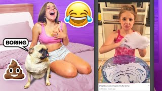 Reacting to my FIRST EVER Youtube Videos (8 YEARS OLD) **Cringy**😂| Piper Rockelle