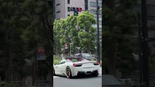 青山を走る爆音フェラーリ🔥#supercar#Ferrari#458spider #Tokyo#Japan#スーパーカー#フェラーリ#458スパイダー#東京#青山#外苑