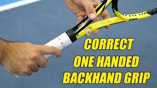 What Are The Correct One Handed Backhand Grips? | Ace Academy Tennis | Cesar Morales