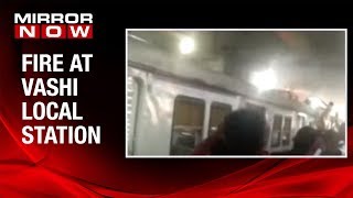 Fire at Vashi railway station, train's pantograph catches fire