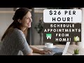 $26 PER HOUR! | SCHEDULE APPOINTMENTS FROM HOME | REMOTE WORK FROM HOME JOBS 2024