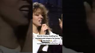 Mariah Carey shading her background singers is so funny #shorts