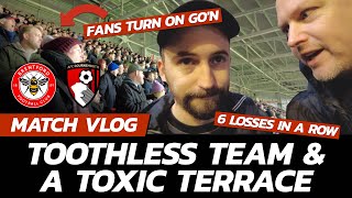 VLOG: Chants turn TOXIC As AFC Bournemouth Suffer SIXTH STRAIGHT LOSS | Brentford 2-0 Cherries