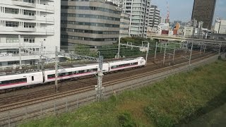 東京モノレール 空港快速 浜松町駅行き ノンストップ区間 車窓 羽田空港 国際線ビル駅付近～浜松町駅 2016 10