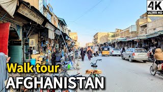 Daily Life in Afghanistan 4K Ultra HDR Walking Tour Kandahar 🇦🇫