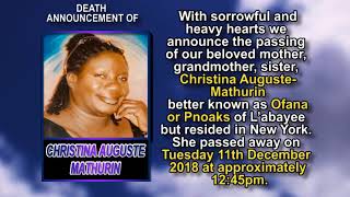 Christina Auguste Mathurin short