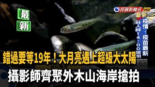 大月亮遇上超級大太陽錯過要等19年民眾搶拍－民視台語新聞