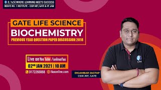 GATE 2018 PAPER DISCUSSION | BIOCHEMISTRY