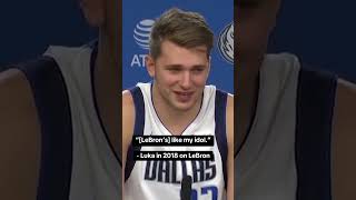 Luka speaking about LeBron in 2018