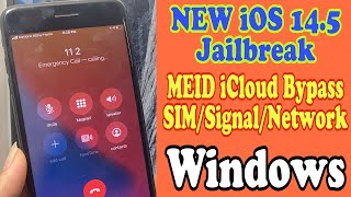 NEW iOS14 5 Jailbreak & iCloud  Meid Bypass SIM Using Windows | Fix Notifications, SIM Calls