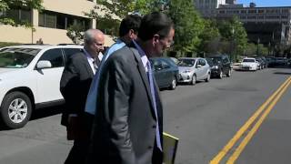 Aiello and Gerardi leave federal courthouse after facing bribery charges (video