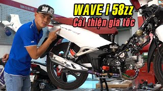 Độ 58zz - Tăng tốc cho Wave 125i thái | Test ride bạo lực