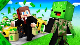 Mikey Hide DOUBLE LIFE From JJ in Minecraft (Maizen)