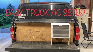 Easy Truck Camping Air Conditioning Setup