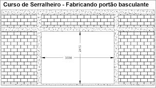 Curso de Serralheiro, Fabricando um portão basculante #1