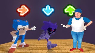 FNF Character Test Gameplay VS Minecraft Animaton VS Sonic in real life #2