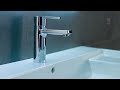 installation of single lever deck mounted basin mixers by roca