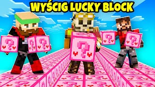 NAJLEPSZY WYŚCIG RÓŻOWYCH LUCKY BLOCK - MINECRAFT Lucky Block Race