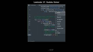 Leetcode 37. Sudoku Solver in Python | Python Leetcode | Python Coding Tutorial | Python Coding ASMR