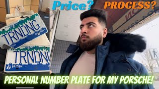 HOW TO GET 😨 CUSTOMIZED NUMBER PLATE IN CANADA!🇨🇦Customized number for my Porsche! 😍 #piyushgera