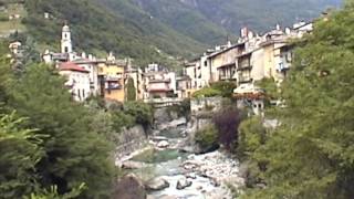 Chiavenna, an Italian town located on the Mera River in Northern Italy