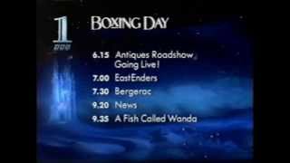 Christmas on BBC1 1991 Boxing Day line up