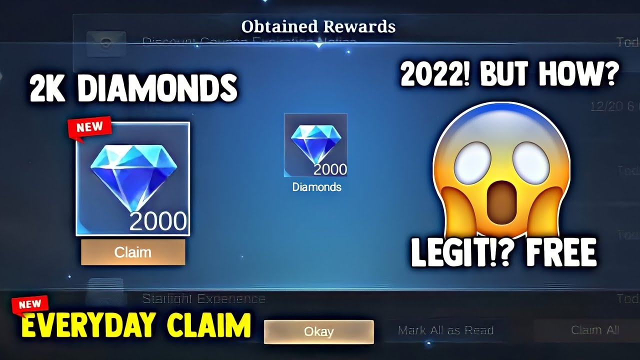 2K DIAMONDS REDEEM EVERYDAY! FREE DIAMONDS! LEGIT! CLAIM HOW?! | MOBILE ...