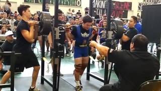 500 powerlifting squat 132 weight class