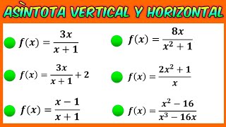 Asíntota vertical y horizontal de una función racional