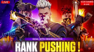 Road to Grandmaster Rank push - ICON is live - ff live telugu - stream sniping with players