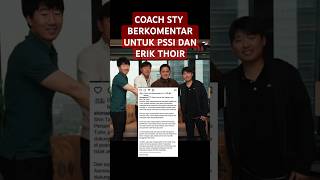 STY BERI PERNYATAAN ATAS PEMECATANNYA#indonesia#football#trending#sty#pssi#trend#fyp#viralvideo