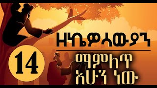 ዘኬዎሳውያን 14 | ማምለጥ አሁን ነው | መጋቢ ተኩ ከበደ