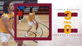 CUC Men's Volleyball vs Illinois Wesleyan Highlights