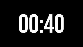 40 Second Countdown Timer | Minimal