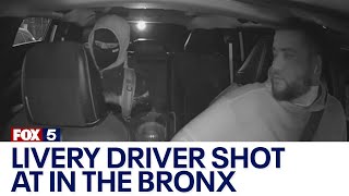 Livery driver shot at in the Bronx