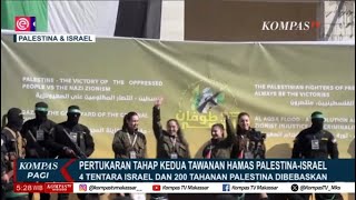 Pertukaran Tahap Kedua Tawanan Hamas-Israel, 4 Tentara Israel dan 200 Tahanan Palestina Dibebaskan