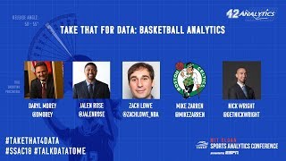 SSAC18: Take That for Data: Basketball Analytics