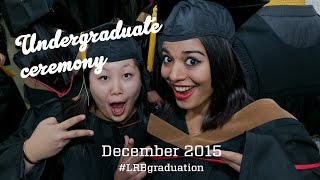 December 2015 Undergraduate Graduation Ceremony Live Streaming Recording